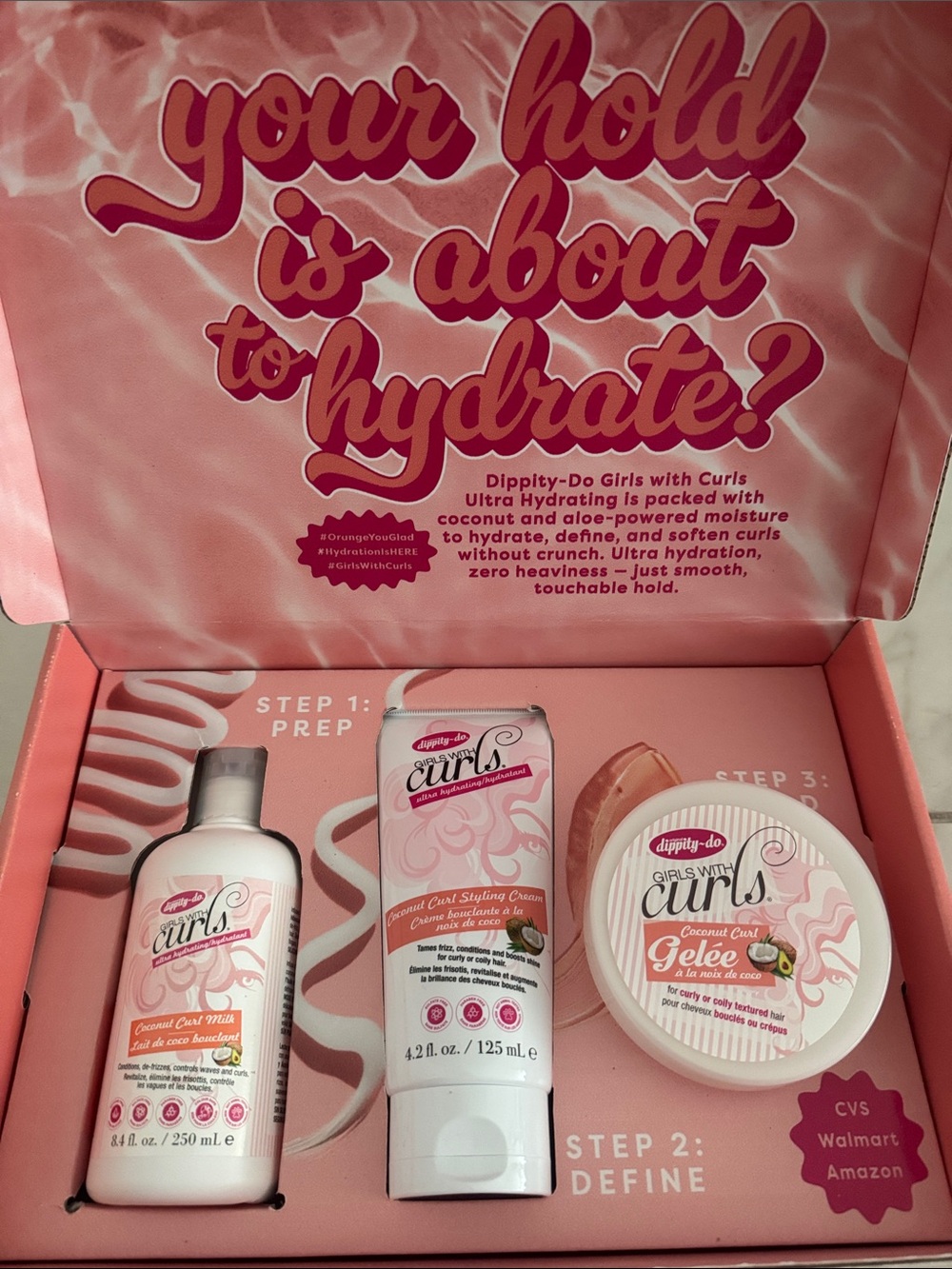 Dippity Do Girls With Curls Coconut Curl Trio